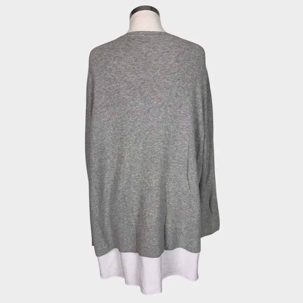 Simply Vera Wang NEW NWT Plus Size 2X Pullover Top 2Fer Blouse Under